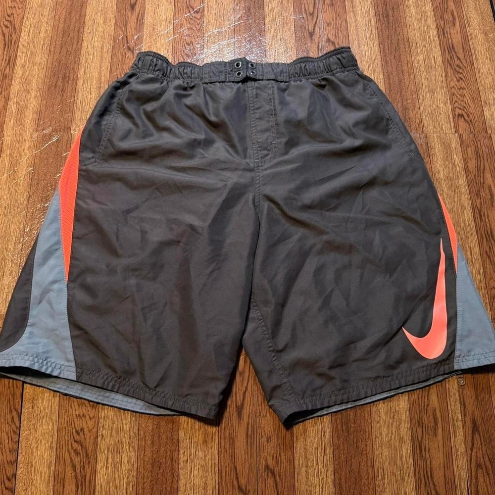 Nike Grey Retro Sportswear Swim Running Shorts Medium